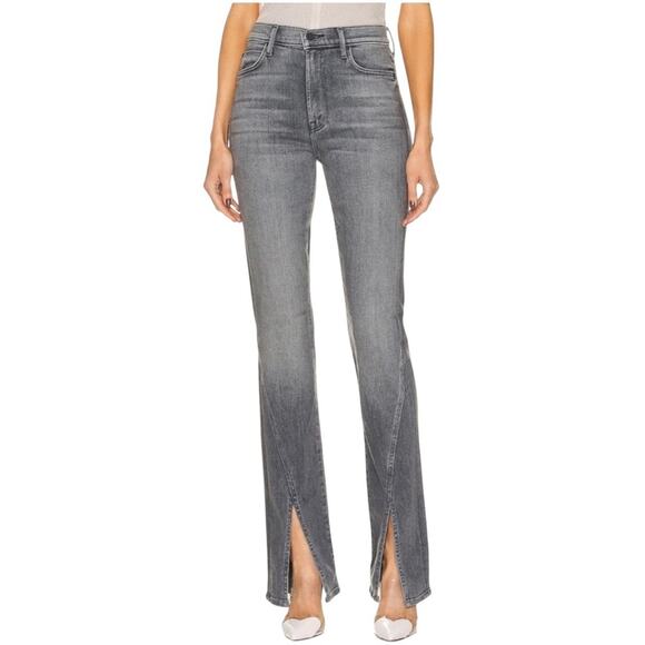 MOTHER DENIM The Rascal Sliced Up High Rise Heel Jean Size 25- stretchy - Picture 1 of 14